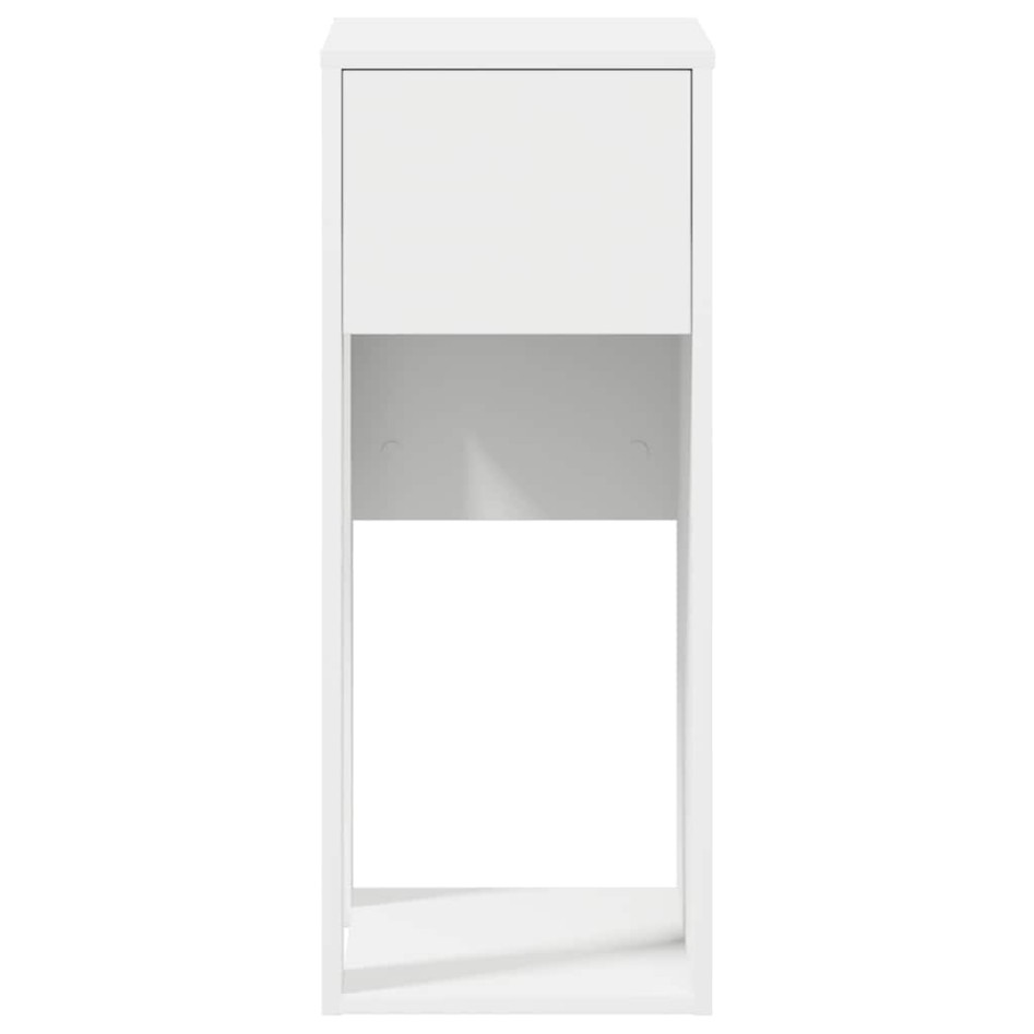 Torre de ordenador con cajón blanco 30x44x74