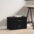 Armario con 2 cajones roble negro 60x31x40 cm madera