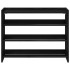 Mueble zapatero madera contrachapada negro 80x25x62