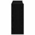 Mueble zapatero madera contrachapada negro 80x25x62