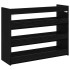 Mueble zapatero madera contrachapada negro 80x25x62