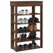 Mueble zapatero madera de ingeniería marrón roble 60x30x98 cm