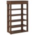 Mueble zapatero madera de ingeniería marrón roble 60x30x98
