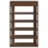 Mueble zapatero madera de ingeniería marrón roble 60x30x98