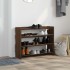 Mueble zapatero madera contrachapada marrón roble 80x25x62