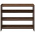 Mueble zapatero madera contrachapada marrón roble 80x25x62