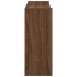 Mueble zapatero madera contrachapada marrón roble 80x25x62