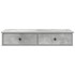 Estante de pared con cajones madera contrachapada gris