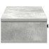 Estante de pared con cajones madera contrachapada gris