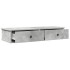 Estante de pared con cajones madera contrachapada gris