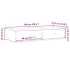 Estante de pared con cajones madera contrachapada gris