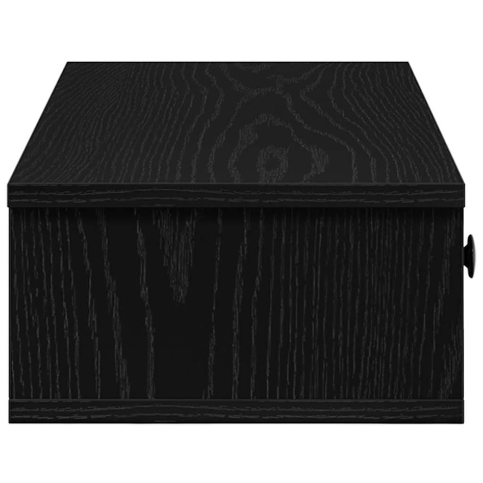 Estante de pared con cajones de madera contrachapada