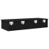 Estante de pared con cajones de madera contrachapada