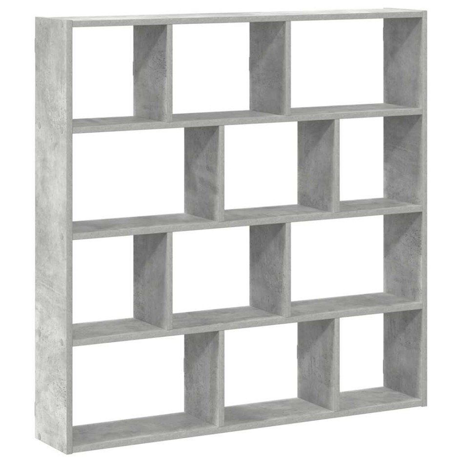 Estante cubo de pared 12 compartimentos madera gris