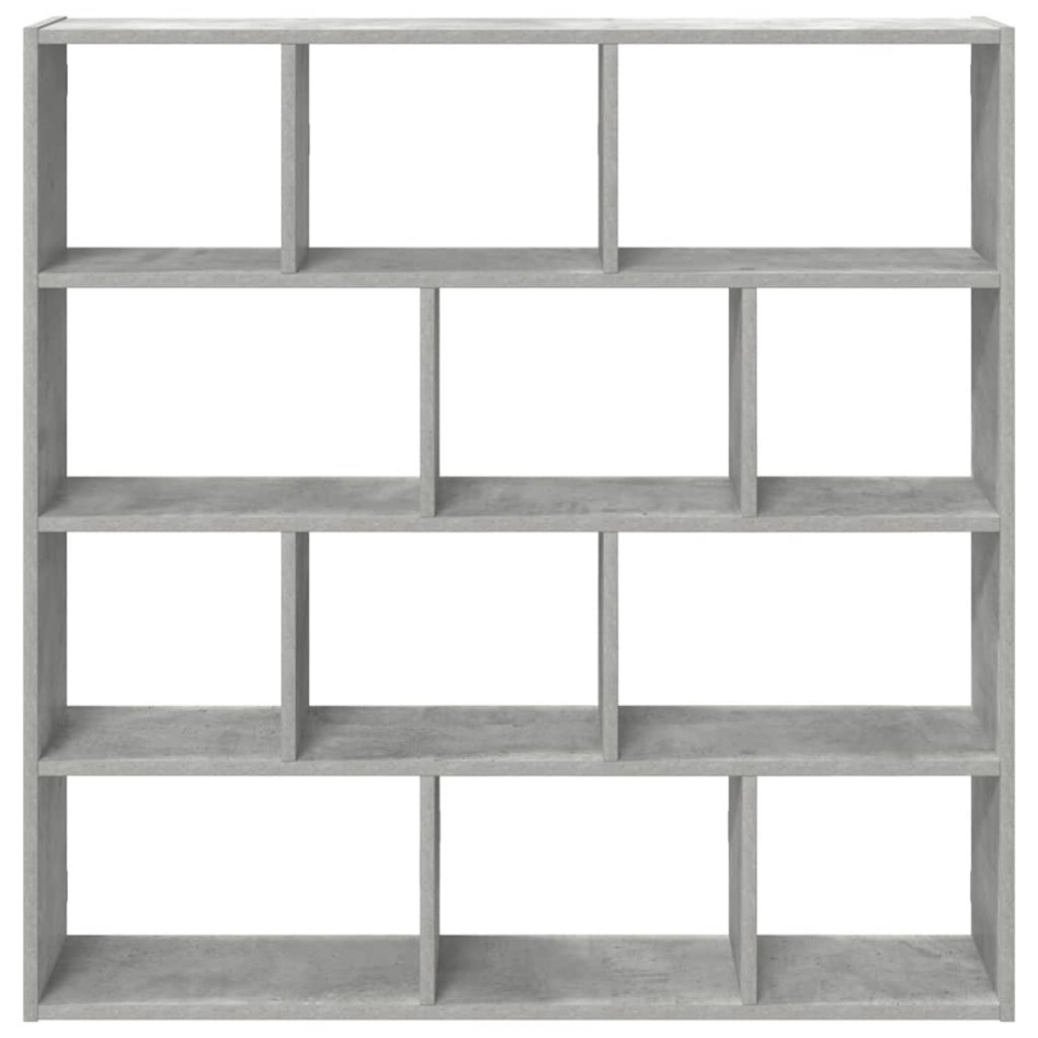 Estante cubo de pared 12 compartimentos madera gris