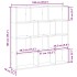 Estante cubo de pared 12 compartimentos madera gris