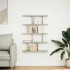 Estante cubo de pared 12 compartimentos madera gris