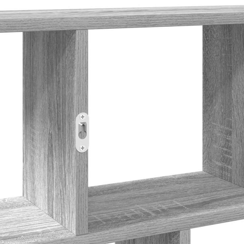 Estante cubo de pared 12 compartimentos madera gris