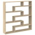 Estante cubo de pared 7 compartimentos madera roble