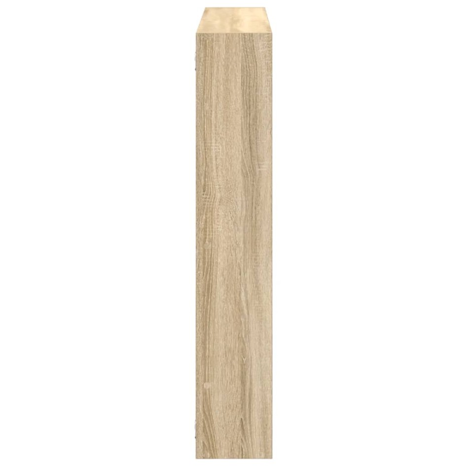 Estante cubo de pared 7 compartimentos madera roble