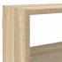 Estante cubo de pared 7 compartimentos madera roble