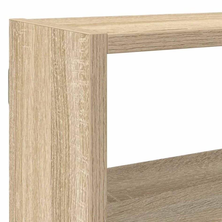 Estante cubo de pared 7 compartimentos madera roble