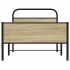 Estructura de cama sin colchón 90x200 cm madera roble