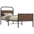 Estructura de cama sin colchón 80x200 cm madera marrón