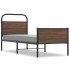 Estructura de cama sin colchón 80x200 cm madera marrón