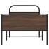 Estructura de cama sin colchón 90x200 cm madera marrón