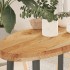 Tablero de mesa ovalado madera maciza de roble 80x40x4