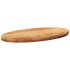 Tablero de mesa ovalado madera maciza de roble 80x40x4