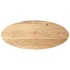 Tablero de mesa ovalado madera maciza de roble 140x60x2