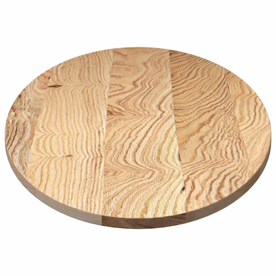 Tablero de mesa ovalado madera maciza de roble 140x60x2