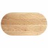 Tablero de mesa ovalado madera maciza de roble 120x60x2