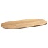 Tablero de mesa ovalado madera maciza de roble 120x60x2