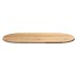 Tablero de mesa ovalado madera maciza de roble 120x60x2