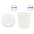 Vasos de café de papel con tapa 1000 uds 4oz