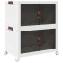 Caja de almacenaje apilable con ruedas 2niveles 75 L