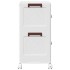 Caja de almacenaje apilable con ruedas 2niveles 75 L