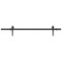 Kit de herrajes para puertas correderas acero negro 152,5