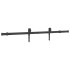 Kit de herrajes para puertas correderas acero negro 152,5