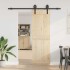 Kit de herrajes para puertas correderas acero negro 200