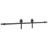 Kit de herrajes para puertas correderas acero negro 200