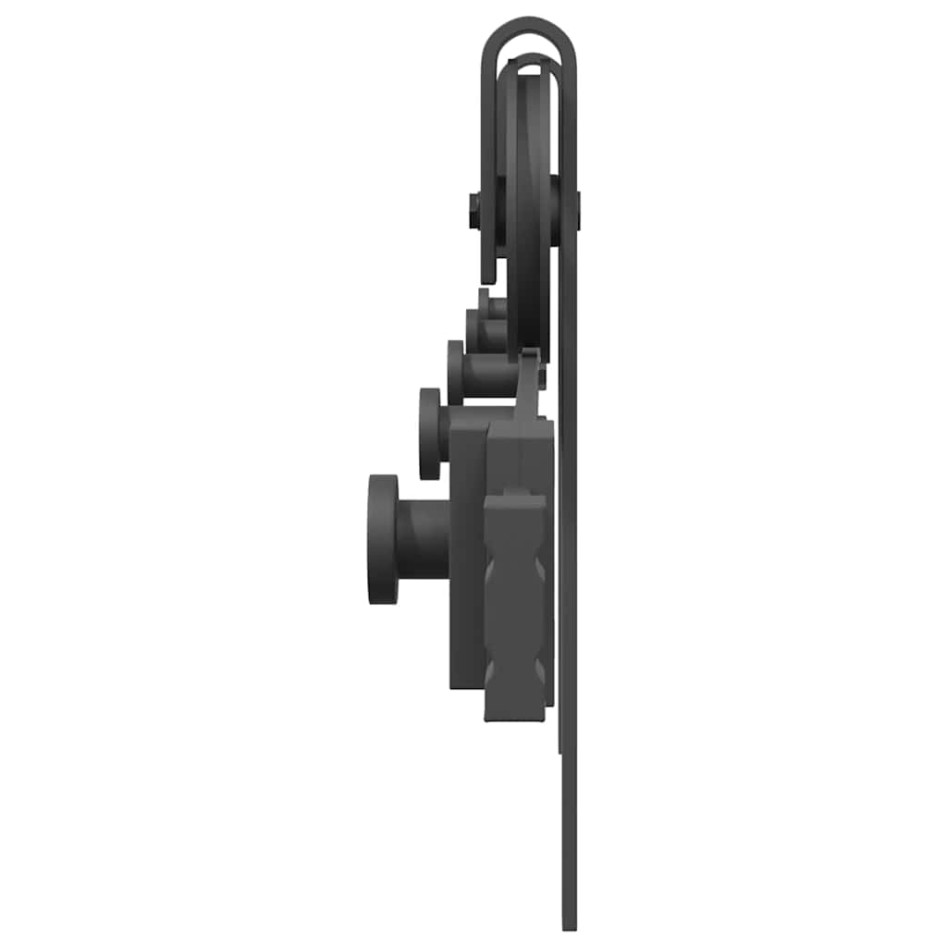 Kit de herrajes para puertas correderas acero negro 200