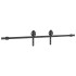 Kit de herrajes para puertas correderas acero negro 200