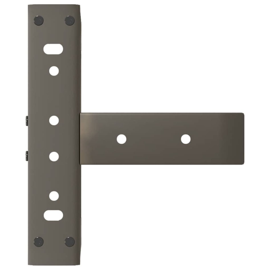 Patas de mesa centro forma T 2uds acero natural