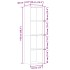 Estantería de madera ingeniería roble artisan 36x30x143