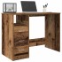 Escritorio de madera ingeniería madera envejecida 102x76x50