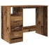 Escritorio de madera ingeniería madera envejecida 102x76x50